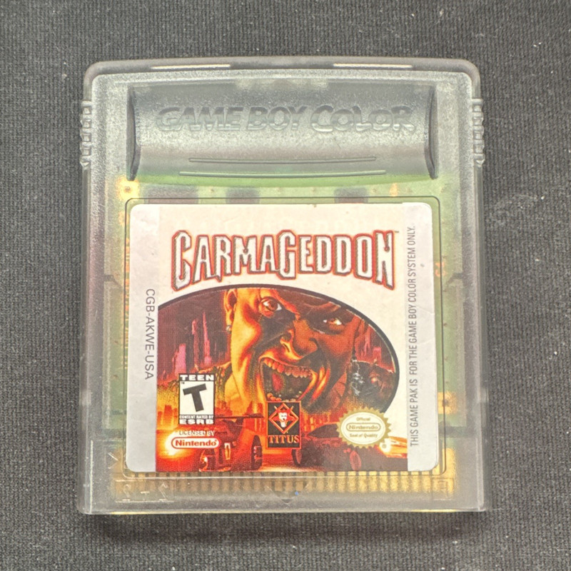 Titus Carmageddon II for Nintendo Game Boy Color (GBC) T-Teen CGB-AKWE-USA