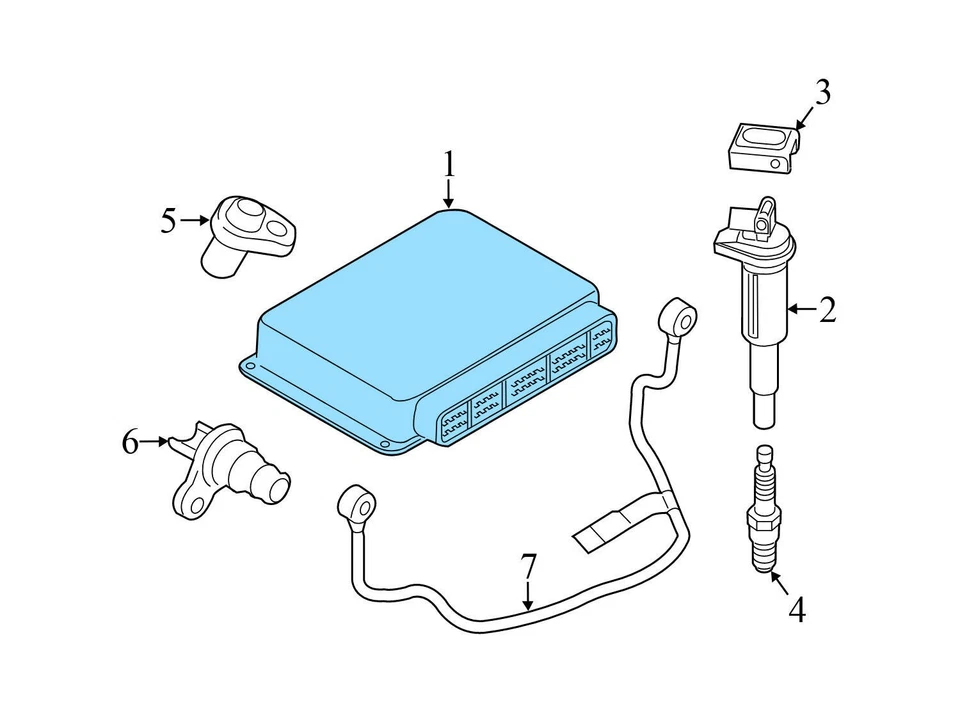 Módulo de controle do motor BMW 740LI XDRIVE 3.0L 2013-2015 - ECU / DME 8631748 - Imagem 4 de 4