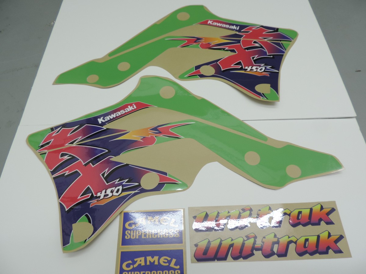 2012-2015 KAWASAKI KXF 450 Retro Grapihics Kit Vintage Motocross