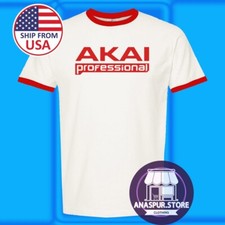 AKAI Professional Men's Ringer Red Size S-3XL