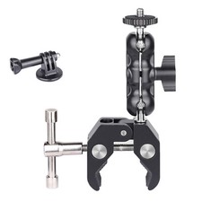 ARTCISE Super Clamp Crab-Shaped Camera Mount Rod Clamp with Ballhead Magic Arm