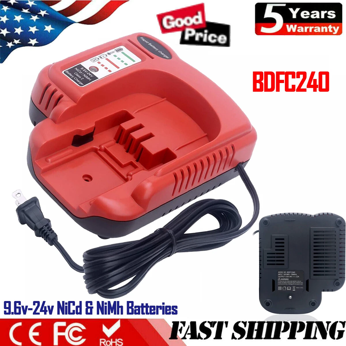 Black & Decker BDFC240 9.6V to 24V Fast Charger