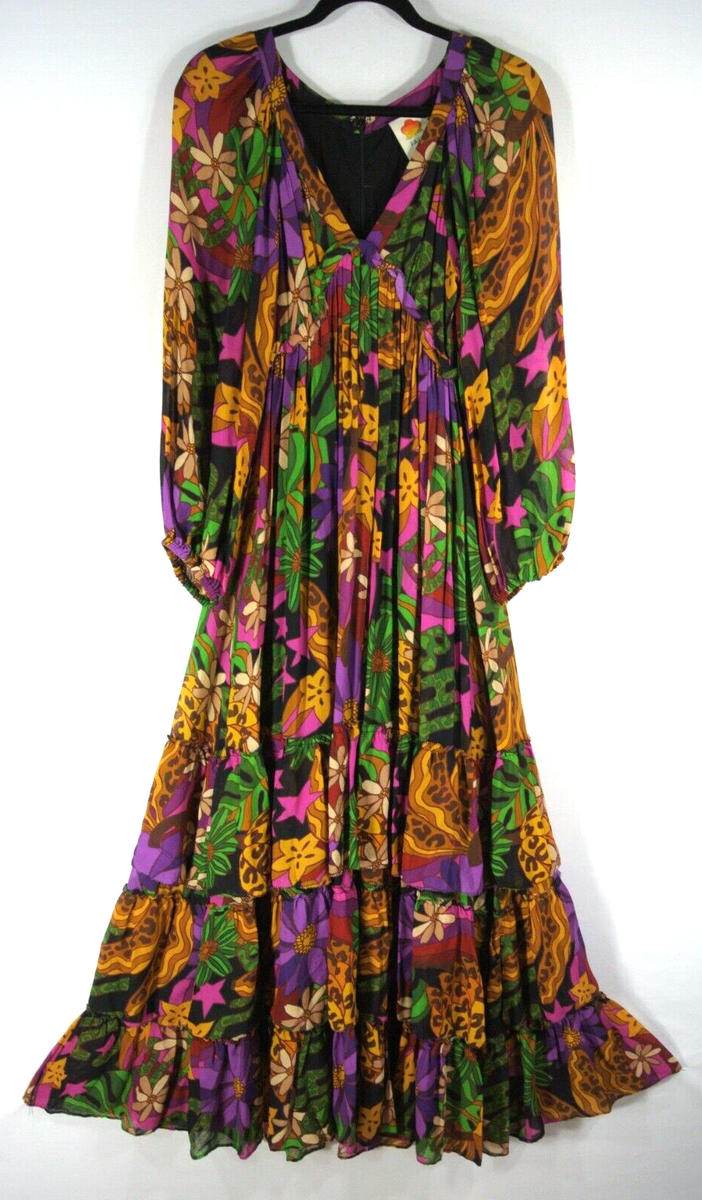 chinese dress ladies Fruit Beauty Off-White Maxi Dress