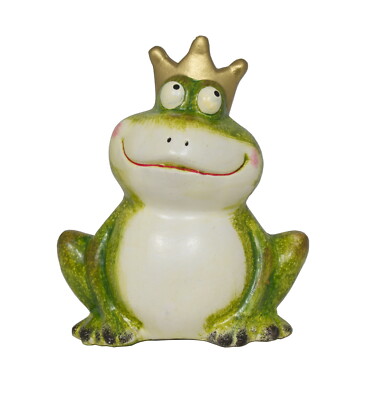Deko Frosch Kröte Gecko Lurch Unke Garten Teich Tier Figur Skulptur Froschkönig 