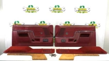 87-91 Ford F150 F250 F350 Driver Pass Door Panels OEM Centurion Pkg Red Read
