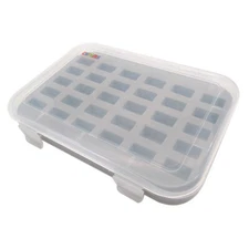 Plastic Bobbin Storage Box - Holds 30 Bobbins With Lid #BBX-30