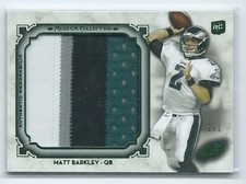 2013 Topps Museum Collection Matt Barkley BLACK JUMBO PATCH RELIC RC TRUE 1/1