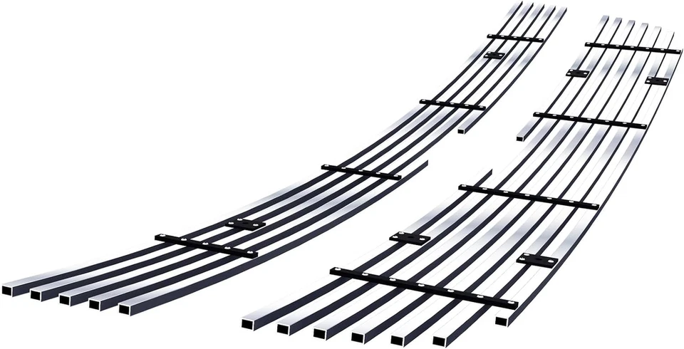 Protector de parrilla Chevy Silverado 2500HD 2005-2006 inserto acero plateado Foto 2 de 4