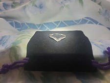Natural White Diamond (0.189ct) in Platinum overlay sterling Silver (Size P)