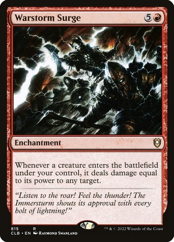 MTG Warstorm Surge - Commander Legends: Battle for Baldur's Gate