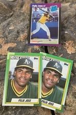 Felix Jose Baseball Cards. Oakland Athletics…