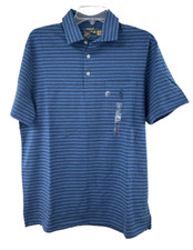 Men's Polo Ralph Lauren Blue Performance Stretch Jersey Short Sleeve Polo Shirt