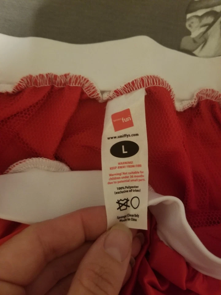 Disfraz de enfermera de Halloween para mujer talla L estilo corsé top, falda, delantal, sombrero y cuello Foto 3 de 4