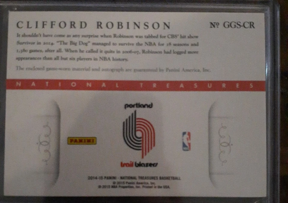 Camiseta deportiva Clifford Robinson National Tresure Auto 30/75 Foto 3 de 3
