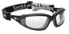 Bolle TRACKER II CLEAR Safety Glasses Goggles Anti Mist & Scratch Head Strap