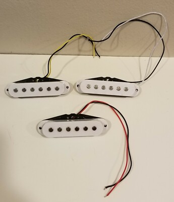 Single Coil Generic Pickups From A Squier Strat. Guitar Set Of 3