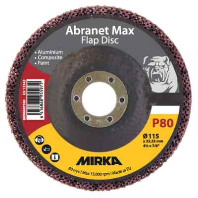 MIRKA Abranet Max Flap disc 125 mm T29 ALOX P80 x (10 Pack)