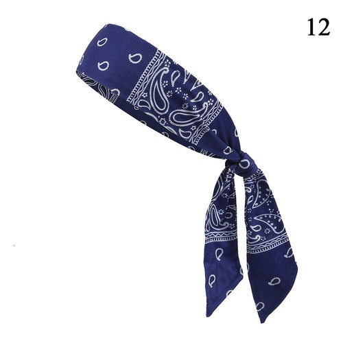 Pure Color Hair Back Band Sports Headband Men Women Bandana Wrap Sweatband New - Picture 34 of 35