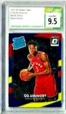 2017-18 Panini Optic OG Anunoby Rated Rookie Red Yellow CSG 9.5 RC