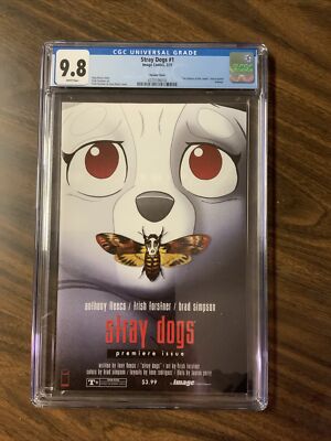 STRAY DOGS #1 1ST PRINT CGC 9.8 Cover B Silence Of The Lambs Homage TV Show Soon