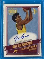 2021-22 Onyx Vintage Blue Ink Josh Christopher #VAJC Rookie Auto RC ASU Rockets