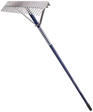 Midwest 10024 Aluminum Landscape Rake 24-Inch Blue