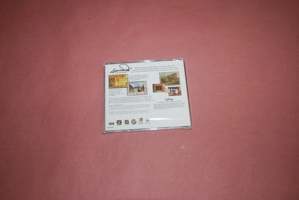 Leonardo The Inventor 2.0 1996 SoftKey CD ROM, Brand New Sealed - Image 2 of 2