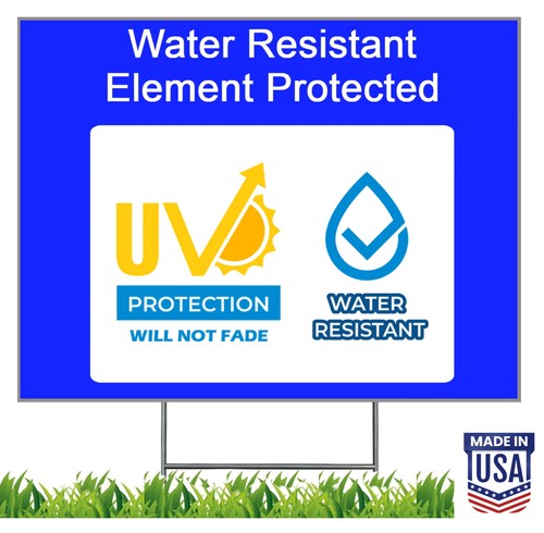 FRESH HONEY - 10 Pk Customizable Text Yard Signs w/Free Stake - 12"x12" - USA - Picture 13 of 17