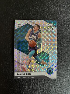 rare lamelo ball card 2020-21 Panini Mosaic LaMelo Ball Rookie Card #202 Rare Silver Prizm NM