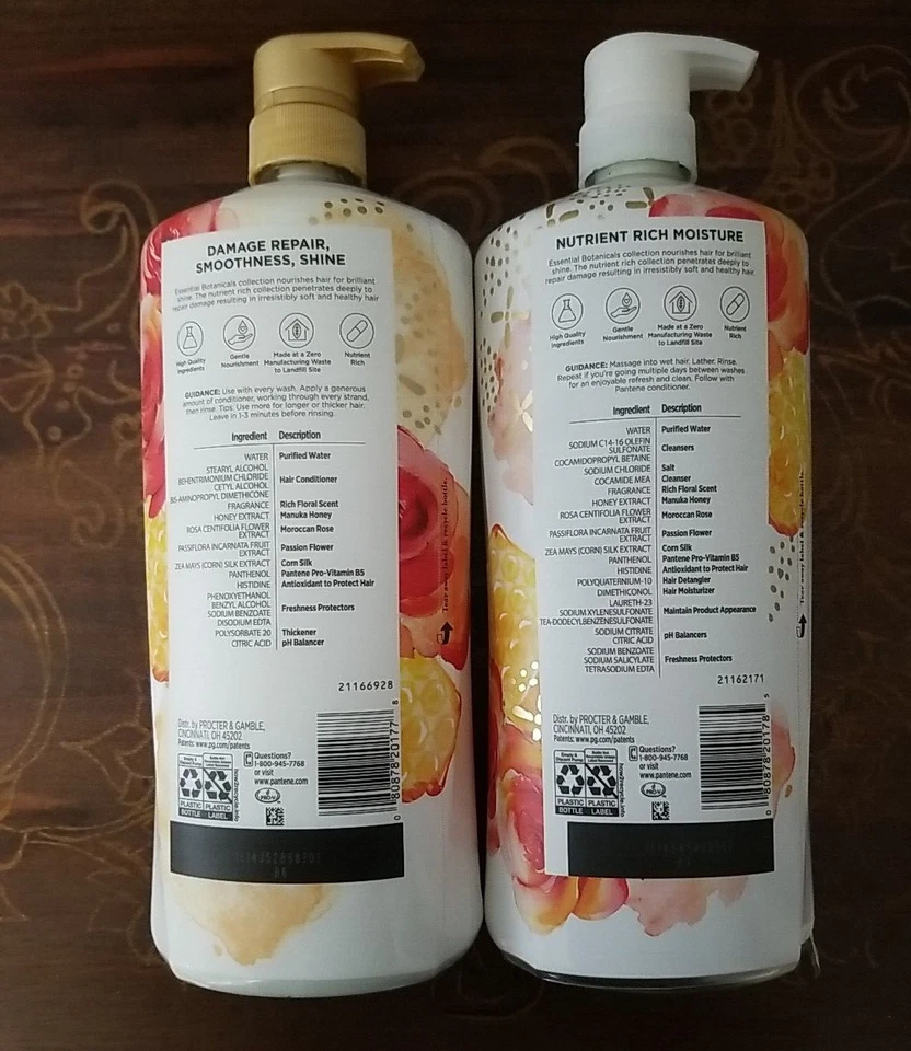 Pantene Women’s Essential Botanicals Shampoo & Conditioner 38.2oz 2 Piece Set - Image 2 of 4