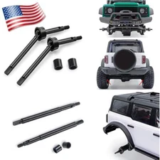 Hardened Steel Front / Rear CVD Drive Axle Shaft Set +5mm For RC 1/18 TRX4M Cars