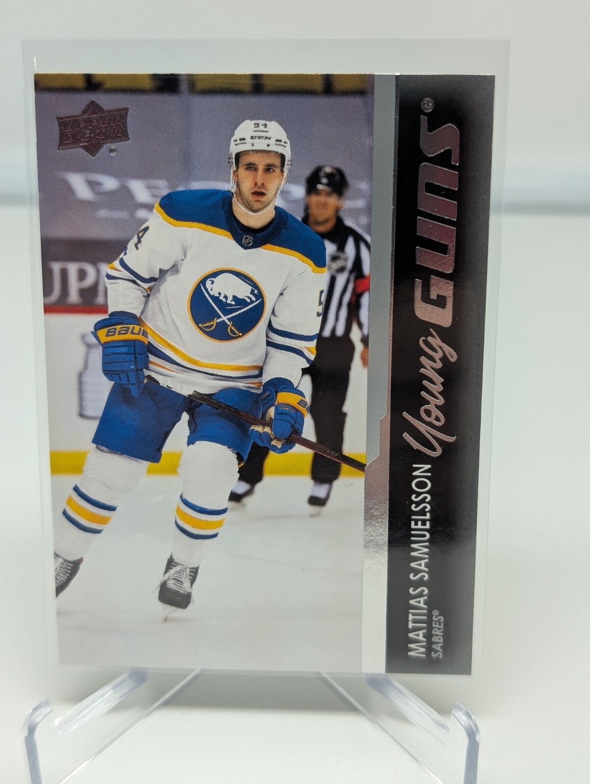 2021-22 Upper Deck Series 1 Young Guns #230 Mattias Samuelsson RC Buffalo Sabres