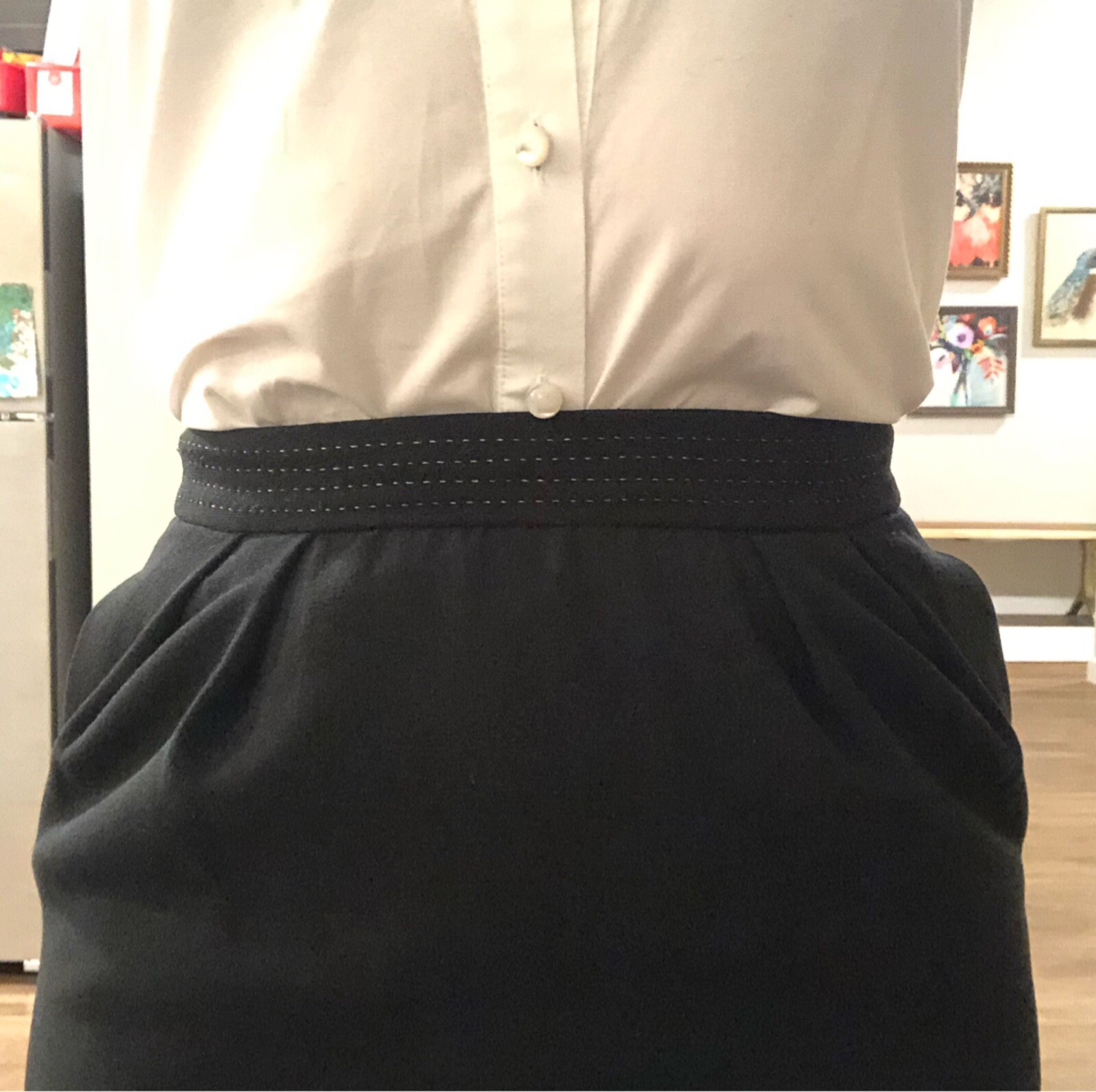 YSL Yves Saint Laurent minigonna plissettata con tasche TG FR 38 US 4