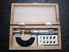 New ListingVis 0-1" No. 2-219-001 Screw Thread Micrometer w/ 5 Anvil Sets