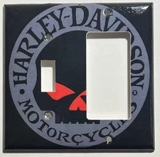 Harley-Davidson Motorcycles Light Switch Outlet Wall Cover Plate Home Decor