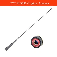Long Antenna MD-390 SMA-M 400-470MHz for TYT MD380 MD390 MD398 UHF Walkie Talkie