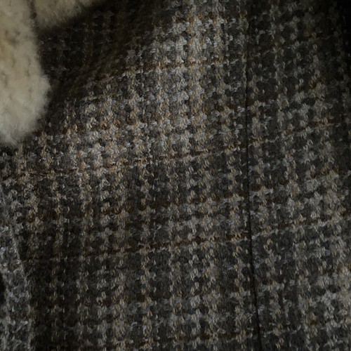 Vintage Classic Tweed Sakko Echtfellbesatz Hand Made 1960 Lady Of The Manor Look - Bild 3 von 9