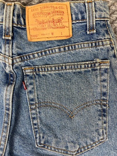 Vintage Levis 505 Shorts Women Size 9 Denim Jorts Regular Fit Light Wash NWT - Picture 12 of 13