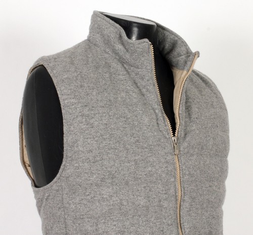 Brunello Cucinelli 100% Cashmere / Down Vest - Gray - 4XL - $2995 Retail - Picture 6 of 12