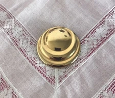 Vintage  Gold Tone 1-3/4" Round Dress Scarf Clip Silde Jewelry VV-83