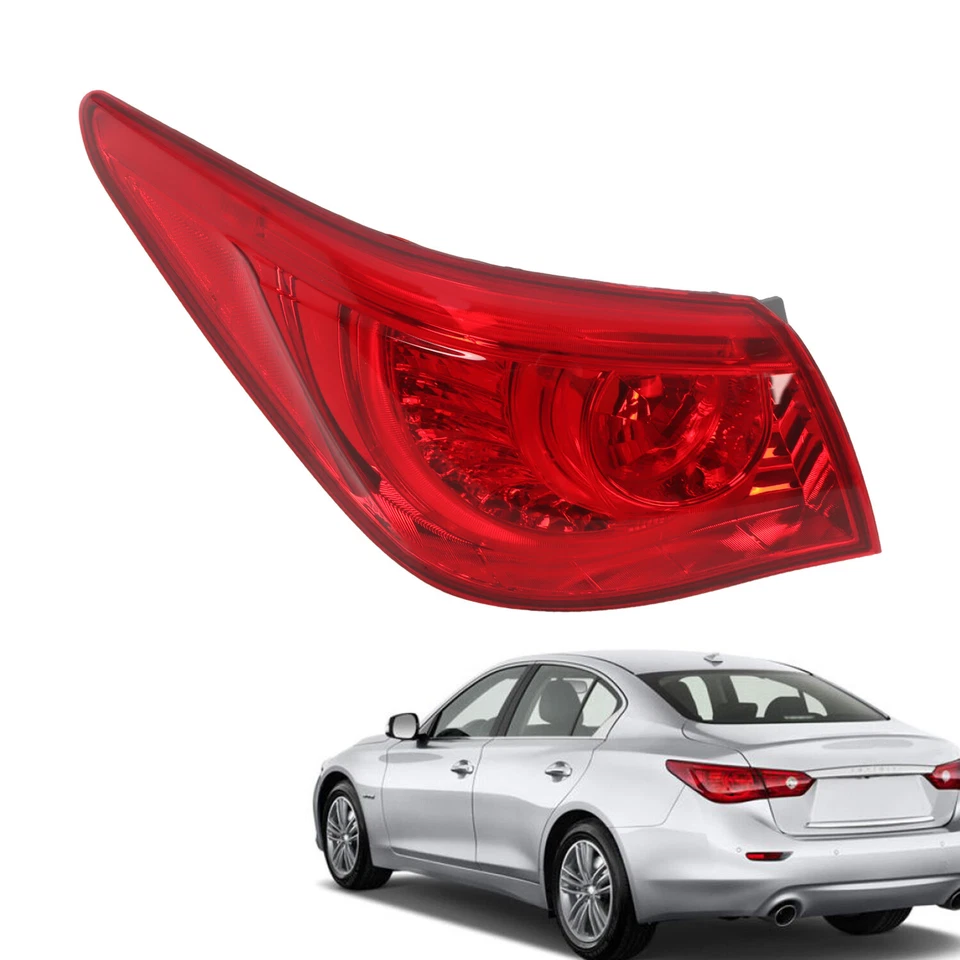 Luz trasera exterior izquierda lado del conductor para Infiniti Q50 Q50s 2014 2015 2016 2017 Foto 4 de 4