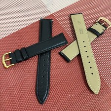 15 18 20MM LEATHER WATCH BAND STRAP FOR FIT CARTIER TANK FRANCAISE PIN BUCKLE