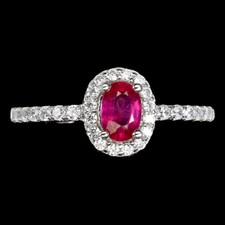 925 Sterling Silver Ring Oval Ruby 6x4mm Natural Gemstone Jewelry Size 6