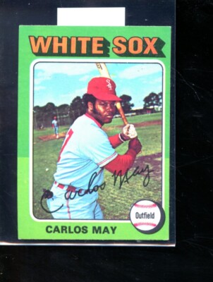 1975 TOPPS MINI #480 CARLOS MAY WHITESOX NRMINT E024463
