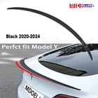 REAR LIP SPOILER MATT BLACK GT STYLE BOOT TRUNK WING FOR TESLA MODEL Y 2020+