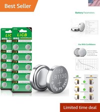 20 Pack LR1130 AG10 Alkaline Batteries