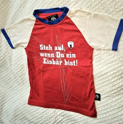 Eisbären BERLIN KINDER T- Shirt 116 Fanshirt  Steh Auf Wenn Du ein Eisbär Bist