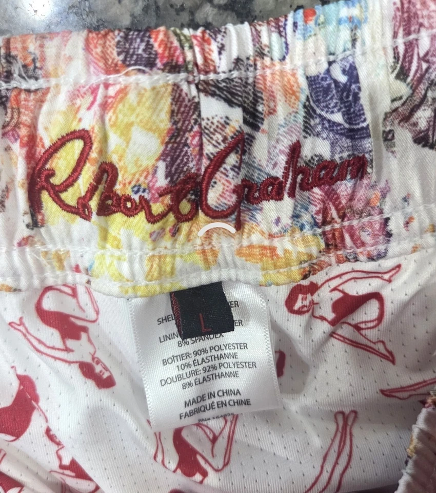 Robert Graham Multicolor Swim Shorts Size L - Image 3 of 3