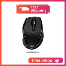 Adesso iMouse M20B - Wireless Ergonomic Optical Mouse, Black