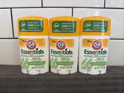 Arm & Hammer Essentials Natural Deodorant Rosemary Lavender 1 oz (Pack of 3)